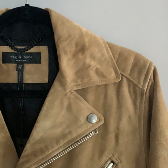 Rag & Bone Suede Moto Jacket - Picture 4 of 10